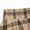 imageIDEALSANXUN Womens Long Plaid Skirts High Waisted A Line Renaissance Maxi Skirt with PocketsKhaki