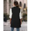 imageIDEALSANXUN Womens Long Sweater Vest Fall Winter Open Front Sleeveless Cardigans Vest TopsBlack