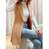 imageIDEALSANXUN Womens Wool Vest Fall Winter Long Sleeveless Blazer Jackets CardiganCamel
