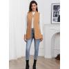 imageIDEALSANXUN Wool Long Vest for Women Sleeveless Blazer Fall Winter Jackets Trendy Open Front Cardigan Trench Coat OuterwearCamel