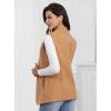 imageIDEALSANXUN Wool Long Vest for Women Sleeveless Blazer Fall Winter Jackets Trendy Open Front Cardigan Trench Coat OuterwearCamel