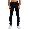 imageIDEALSANXUN Mens Slim Fit Stretch Jeans Denim Pants Casual Skinny Jean TrousersBlack