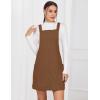 imageIDEALSANXUN Womens Button Down Corduroy Overall Dress with PocketsBrown