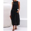 imageIDEALSANXUN Womens Linen Crop Tank Tops Cute Summer Sleeveless Cropped Linen TopsBlack