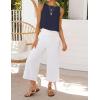imageIDEALSANXUN Womens Linen Crop Tank Tops Cute Summer Sleeveless Cropped Linen TopsNavy