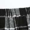 imageIDEALSANXUN Womens Plaid Mini Skirt Fall Winter High Elastic Waist Short Pencil SkirtBlackwhite