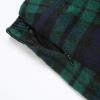 imageIDEALSANXUN Womens Plaid Mini Skirt Fall Winter High Elastic Waist Short Pencil SkirtGreen