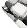 imageIDEALSANXUN Womens Plaid Mini Skirt Fall Winter High Elastic Waist Short Pencil SkirtGrey New