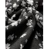imageIDEALSANXUN Floral Skirt for Women 2024 Summer Boho Elastic High Waisted Tiered Beach A Line Pleated Long Maxi SkirtsBlack