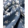 imageIDEALSANXUN Floral Skirt for Women 2024 Summer Boho Elastic High Waisted Tiered Beach A Line Pleated Long Maxi SkirtsBlue