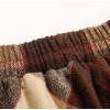 imageIDEALSANXUN Plaid Skirts for Womens Fall Winter High Waist Aline Pleated Midi SkirtsBig Plaid Coffee