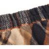 imageIDEALSANXUN Plaid Skirts for Womens Fall Winter High Waist Aline Pleated Midi SkirtsBrown