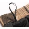 imageIDEALSANXUN Plaid Skirts for Womens Fall Winter High Waist Aline Pleated Midi SkirtsBrown New