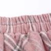 imageIDEALSANXUN Plaid Skirts for Womens Fall Winter High Waist Aline Pleated Midi SkirtsPink