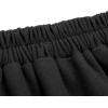 imageIDEALSANXUN Plaid Skirts for Womens Fall Winter High Waist Aline Pleated Midi SkirtsPure Black