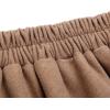 imageIDEALSANXUN Plaid Skirts for Womens Fall Winter High Waist Aline Pleated Midi SkirtsPure Camel