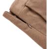 imageIDEALSANXUN Plaid Skirts for Womens Fall Winter High Waist Aline Pleated Midi SkirtsPure Camel