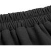 imageIDEALSANXUN Plaid Skirts for Womens Fall Winter High Waist Aline Pleated Midi SkirtsPure Dark Grey