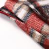 imageIDEALSANXUN Plaid Skirts for Womens Fall Winter High Waist Aline Pleated Midi SkirtsWine