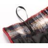 imageIDEALSANXUN Plaid Skirts for Womens Fall Winter High Waist Aline Pleated Midi SkirtsWine