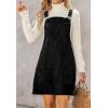 imageIDEALSANXUN Womens Corduroy Overall Dress Fall Winter Casual Jumper Pinafore Mini DressBlack