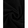 imageIDEALSANXUN Womens Corduroy Skirt Fall Winter High Waisted Bodycon Midi Pencil Skirt with Front SlitBlack