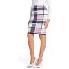 imageIDEALSANXUN Womens Knee Length Plaid Skirt Fall Winter High Waisted Bodycon Pencil Sweater SkirtPink