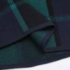 imageIDEALSANXUN Womens Sweater Plaid Skirt Fall Winter High Waisted Bodycon Pencil Mini SkirtsGreen