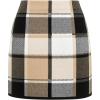 imageIDEALSANXUN Womens Sweater Plaid Skirt Fall Winter High Waisted Bodycon Pencil Mini SkirtsBrown New