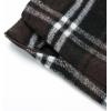 imageIDEALSANXUN Womens Wool Plaid Skirt Fall Winter High Waisted Button Pencil Mini SkirtCoffee