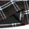 imageIDEALSANXUN Womens Wool Plaid Skirt Fall Winter High Waisted Button Pencil Mini SkirtCoffee