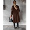 imageIDEALSANXUN Womens Long Wool Coat Double Breasted Trench Coat Fall Winter ClothesCoffee