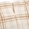 imageIDEALSANXUN Womens Fall Winter High Waisted Wool Plaid Aline Long SkirtPlaid Beige