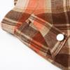 imageIDEALSANXUN Womens Fall Winter High Waisted Wool Plaid Aline Long SkirtPlaid Orangecoffee