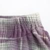 imageIDEALSANXUN Womens Fall Winter High Waisted Wool Plaid Aline Long SkirtPlaid Purple