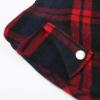 imageIDEALSANXUN Womens Fall Winter High Waisted Wool Plaid Aline Long SkirtPlaid Red