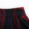 imageIDEALSANXUN Womens Fall Winter High Waisted Wool Plaid Aline Long SkirtPlaid Red
