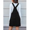 imageIDEALSANXUN Corduroy Overall Dress for Women Fall Outfits Pinafore Sleeveless Jumper Cute Suspender OverallsBlack