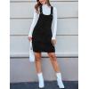 imageIDEALSANXUN Corduroy Overall Dress for Women Fall Outfits Pinafore Sleeveless Jumper Cute Suspender OverallsBlack