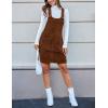 imageIDEALSANXUN Corduroy Overall Dress for Women Fall Outfits Pinafore Sleeveless Jumper Cute Suspender OverallsBrown