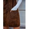 imageIDEALSANXUN Corduroy Overall Dress for Women Fall Outfits Pinafore Sleeveless Jumper Cute Suspender OverallsBrown