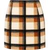 imageIDEALSANXUN Womens Corduroy Plaid Skirt Fall Winter High Waisted Mini SkirtsBlackcamel