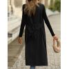 imageIDEALSANXUN Womens Long Vest Casual Double Breasted Sleeveless Trench Coat JacketsBlack