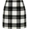 imageIDEALSANXUN Womens Corduroy Plaid Skirt Fall Winter High Waisted Mini SkirtsBlackwhite