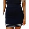 imageIDEALSANXUN Womens Knit Striped Skirt High Waisted Stretch Bodycon Mini SkirtNavy