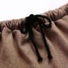 imageIDEALSANXUN Womens Autumn Winter Fleece Lined Drawstring Elastic Waist ALine Soft SkirtDark Khaki