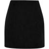 imageIDEALSANXUN Corduroy Skirt for Women Trendy Fall Winter High Waisted Knee Length Mini SkirtBlack