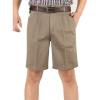 imageIDEALSANXUN Mens Big and Tall Classicfit Pleated ShortsKhaki