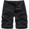 imageIDEALSANXUN Camo Cargo Shorts for Men Summer Casual Relaxed Fit Outdoor Camouflage Shorts Cargo PantsBlack