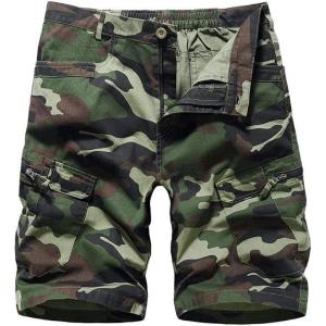 imageIDEALSANXUN Camo Cargo Shorts for Men Summer Casual Relaxed Fit Outdoor Camouflage Shorts Cargo PantsCamo Army